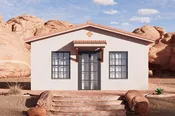 Adobe / Southwestern Style House Plan - 1 Beds 1 Baths 553 Sq/Ft Plan #1106-130