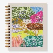 12-Month Colorful Arboretum Custom Planner