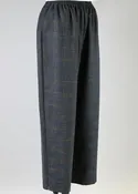 alpaca wool mix longer japanese trousers with ankle slits