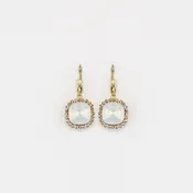 Cecile Earring: White Opal