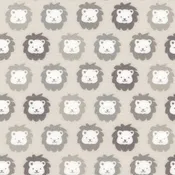 Cozy Cotton Flannel Grey Lions 18679-12 By Robert Kaufman