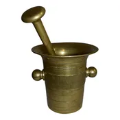 Brass Mortar and Pestle