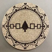 9" Hiawatha Belt Hot Plate/Trivet — Tuscarora WoodWorks