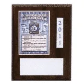 Babe Ruth “Sportsmanship Code” Full Color Award Plaque – 7″x 9″