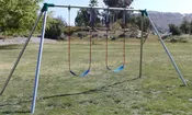 10 ft Residential Swing Set - 2 Swing 1 Bay (S102)