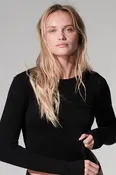 100% Machine Washable Cashmere Long Sleeve Crewneck T-Shirt
