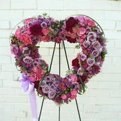 Purple and Pink Heart Spray