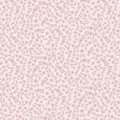 Purrfection Flannel Tiny Floral Vines Pink