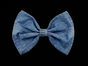 Denim Bow Brooch (Jumbo) — Toni Dee Designs