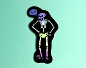 2Birds1Pencil: Holographic Skeleton Sticker