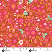 Alison Glass "Camp Kitschy Lala" - Daisy Field in Amber - Half Yard