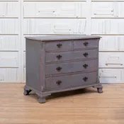 18th Century English Georgian Painted Mahogany Chest of Drawers