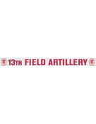 13th Field Artillery Window Strip Decal