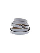 5-Row Leather Wrap Bracelet - Light Blue
