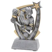 3-D Action Star Resin Hockey Shooter Trophy