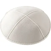 A24 - WHITE SUEDE KIPPAH