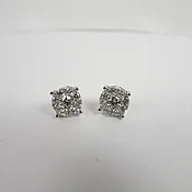 14k .80 ct F/vs1, diamond earrings
