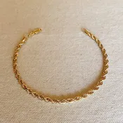 18k Gold Filled 4.0mm Clara Rope Anklet