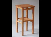 Cherry Side Table with Shelf