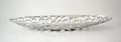 Aluminum Oval Display Bowl-20.5 Inches Long x 8 Inches Wide