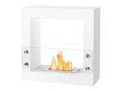Tectum Mini White – Freestanding Ethanol Fireplace – 23.5 in