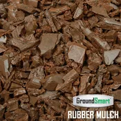 GroundSmart Coated Rubber Mulch - 2000 lbs (1 Ton) Bulk Bag