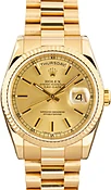 Pre-Owned Rolex Day-Date 36 Yellow Gold Ref 118238 Champagne Dial