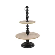 2 tier wood/metal Stand 16’x27”