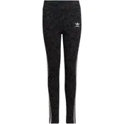 Adidas Kids' High Waisted Allover Print Leggings - Carbon / Black / White