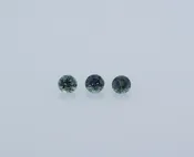 3.9mm Teal Round Brilliant 3 Stone Suite