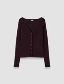 Alba Merino Wool Rib Cardigan