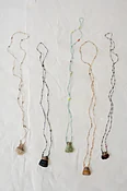 Borrowed Light #27, Handwoven Necklace with Venetian Micro Beads - Group A