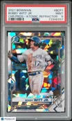 Bobby Witt JR. - 2021 Bowman Chrome Prospects CHR. Pros Atomic Refractor PSA 9