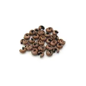 40 pcs crimp covers, antique copper finish, 4mm round, Irina Miech