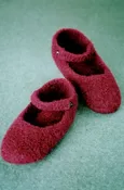Fiber Trends AC-66 Crocheted Felted Ballet Slippers