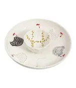 Mudpie Rooster Chip &amp; Dip Set