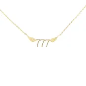 777 Angel Number Necklace (Gold Color) - INTUITION