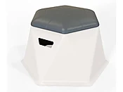 19.25" x 21.85" Hex Lounge Bench (Stackable)