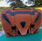 Black Salmon Briefcase/Messenger Bag