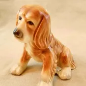VINTAGE GOLDSCHEIDER SPRINGER SPANIEL FIGURINE