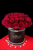 Black Unique Rose Box