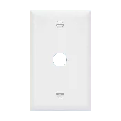 1-Gang 0.625" Phone/Cable Receptacle Wall Plate | Standard Size | Residential Grade | Enerlites 8861
