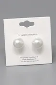 12 MM Pearl Stud Earrings