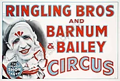 American Vintage Circus Poster 'Ringling Bros and Barnum &amp;amp; Bailey' 1945