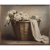 20x16 Fresh Laundry Basket Framed Art