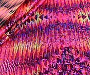 Animated Background Holo Foil Spandex | Wholesale Stretch Fabric