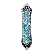 Aquamarine Mezuzah