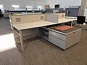 30” x 60” Haworth Compose Graytone Classic Workstations LVL 0