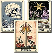 12x16 inch - 3 Pack Tarot Diamond Painting Kits for Adults