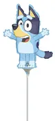 10" Airfill Only Stick Sold Separately Mini Shape Bluey Foil Balloon (Sticks Sold Separately)